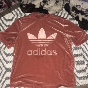 Velvet short sleeve adidas shirt